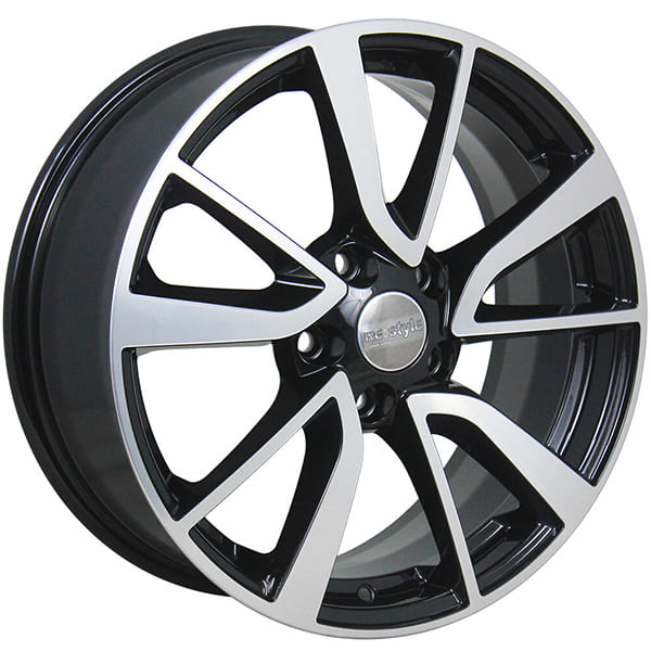 ДЛ 5*112 17*7 D57.1 ET49 К&К Skoda Octavia ZV17 КС699 Алмаз черный (УЦЕНКА - вмятина на ободе диска)